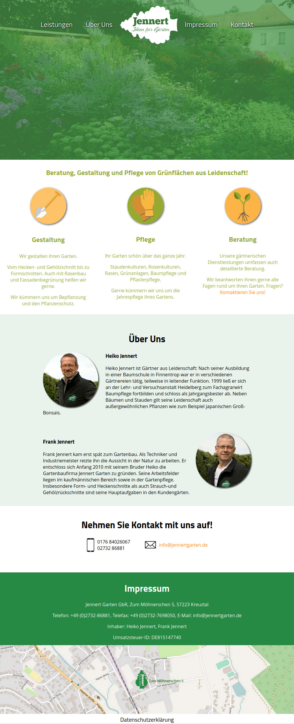 One-Page-Webdesign mit HTML & CSS