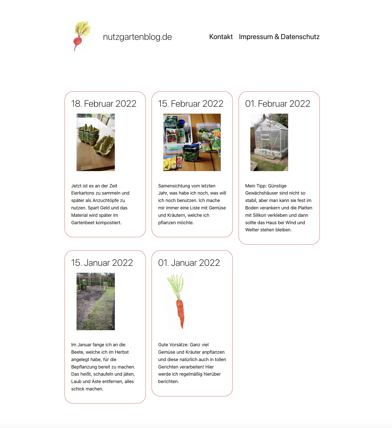 Gartenblog mit WordPress & Content-Managment
